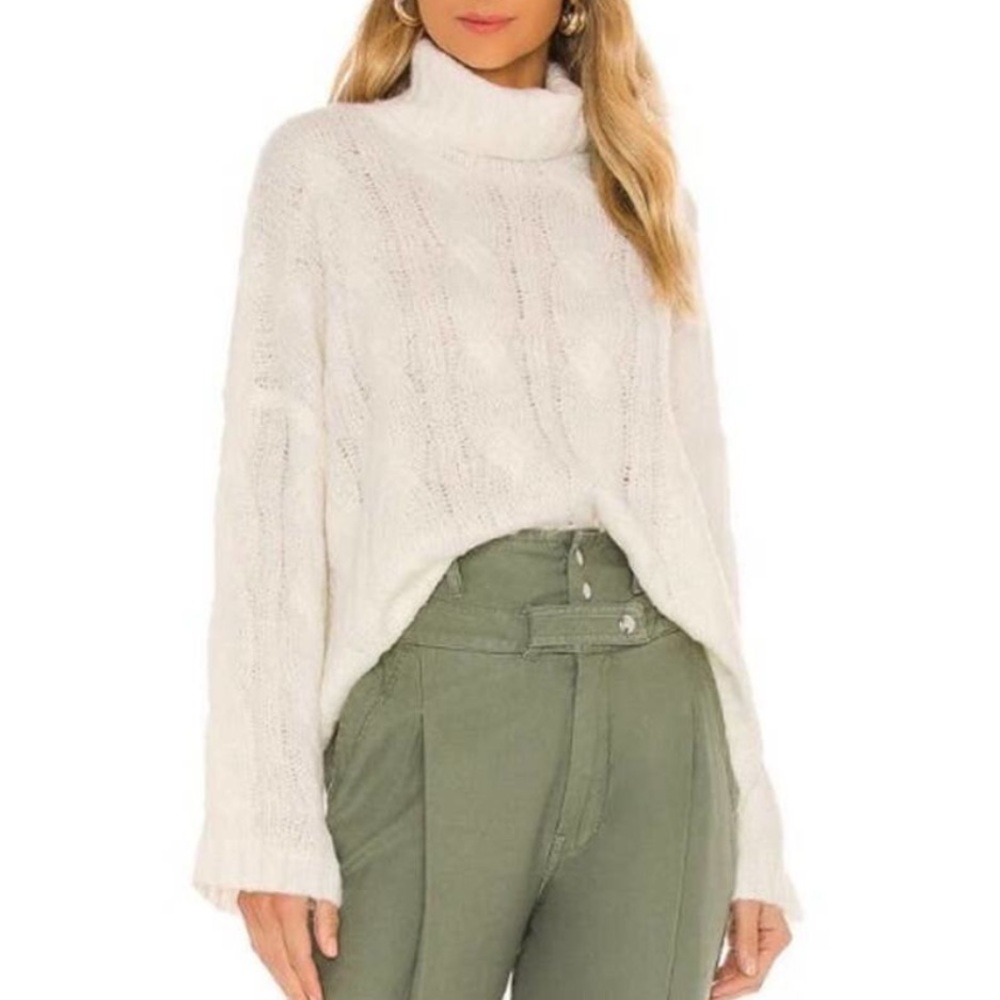 Tularosa Oversized‎ Greta Turtleneck Cable Knit Sweater S